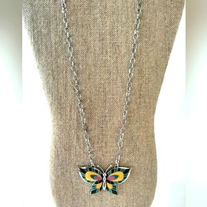 Lily Bloom butterfly necklace
